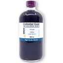 Pravé koloidní zlato (100 ppm) - 99.99 +% čistota - 500 ml (16.9 Fl Oz) v čiré skleněné lahvičce