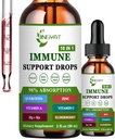 Zinek Quercetin s bromelainovým vitaminem C D3 Tekuté kapky Imunitní podpora s vitaminem A K2 Echinacea chlorofyl a bezinky - 10 in1 Imunitní obranné kapky Komplex pro zdraví imunity