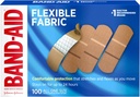 Band- Aid Brand Flexible Fabric Sterilní Adhesive Obvazy, Pohodlné Cushioned Wound Care & Protection for Minor Cut, Scraps & Burns, First Aid, Hurt- Free Comfort Pad, One Size 1x3 In, 100 Počet