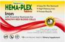 NaturesPlus Hema- Plex Iron - 10 Slow-Release Tablet - 85 mg Chelated Iron - Total Blood Health - with Vitamin C & Bioflavonoids - Vegan, Gluten Free - 10 Servings