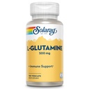 SOLARAY L Glutamin Kapsle 500 mg - Imunitní podpůrný dodatek - Aminová kyselina zdarma - Laboratorní ověřená, 60denní záruka vrácení peněz - 100 Služeb, 100 VegCaps
