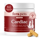 Fera Domací zvířata Srdeční Podpora - Cat & Dog Heart Dodatek s Taurin, L- Carnitin, & CoQ10 - Promotes Normální oběh a tlukot srdce - 60 Kapsle