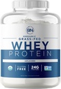 Organic Grass Fed Whey Protein Powder - USDA Organic - 24g High Protein - 5 lb / 72 Servings - Cold Processed - Non- GMO - rBGH-Free - Wisconsin USA