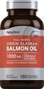 Piping Rock Wild Aljašský losos Fish Oil 124; 1000mg Oil 124; 180 Softgels OF 124; Doplňky pro lidi 124; Omega33, EPA a DHA OF 124; Non- GMO a gluten zdarma