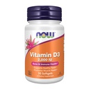 Nyní Potraviny doplňky, Vitamin D-3 2000 IU, Vysoká účinnost, Strukturální podpora *, 30 Softgels