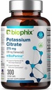 biophix draslík Citrát 275 mg s BioPerine 300 Veggie Kapsle - Podporuje rovnováhu elektrolytů, Nerve., svalové funkce a srdeční zdraví