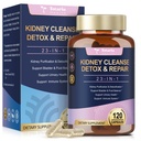 Ledviny Cleanse Detox & Opravy, Chanca Piedra & Cranberry pilulky pro kontrolu močových měchýřů, Podpora maximální síly Močová bolest Reliéf pro ledviny Kameny Breaker, Cranberry Močová Trakt Zdraví pro ženu