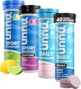 Nuun Hydration Electrolyte Tablety - Rozpustné ve vodě, Kompletní balení 124; 5 Esenciální elektrolyty pro Hydrataci 124; 1g Sugar Drink Mix 124; Vegan, Non- GMO Creditor 124; 4 Pack (40 Celkem Service)