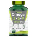 Tnvitamins Triple Omega 3 mezitím 9: 3600mg x 120 Softgels CLAS124; Omega Essential Fatty Acids from Fish Oil (EPA & DHA), Flaxseed (ALA & LA), & Olive Oil (OA) CLAS124; Dodatek pro ženy a muže CLAS124; Non- GMO