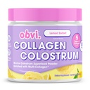 Obvi Collagen Peptide Colostrum Powder 124; Multi- Collagen Peptides with Grass- Fed Bovine Colostrum 124; Podporuje Gut Health, Imunní, Kůže & Vlasy 124; Gluten- Free, Keto- Friendly Crop124; Lemon Sorbet, 30 Služeb