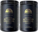 Organic Charcoal Powder Activated Charcoal Natural, Vegan, Organic, GMO Free - Velká láhev 25 oz Powder - 2pack