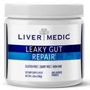 Leaky Gut Opravy Gut Zdravotní podpora Prášek glutamin Slippery Elm pro IBS Heartburn Relief Bloating to Soothe Stomach pro ženy a muže Kapsle (Neochucené) 180g