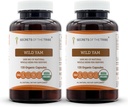 Tajemství kmene Wild Yam Kapsle 1000 mg Odpovědně farmové USDA Organic Wild Yam (Dioscorea Villosa) Sušený kořenový, Hormon Supplement (2x120 Kapsle)