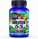 Potravinové hnutí - Alkalizace 55, 55 fermentované potraviny s černým Země Humic Fulvic Minerály, Elektrolyty, pH Balance, Imunitate Boosting, Vegan - 60 Veggie čepice