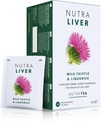 NUTRALIVER - Detox Tea pro očištění a podporu jater - S mléčným Thistle, Turmeric & Fennel - 20 čajových sáčků - Bylinný čaj od Nutra Tea