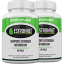 Estrohalt 2 Balení 120 Pills - Nejlepší Estrogen Block DIM dodatek (Diindolylmethan) a Indole-3-Karbinol (I3C) pro ženy a muže 124; Přírodní Aromatáza Inhibitor Vitamin na pomoc PCOS, Menopauza, a PMS