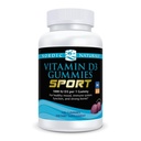Nordic Naturals Vitamin D3 Gummies Sport, Wild Berry - 120 Gummies - 1000 IU Vitamin D3 - NSF Certified - Zdravé kosti, nálady a imunitní systém Funkce - Non- GMO - 120 Služební