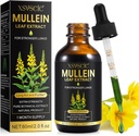 Mullein Drops for Lungs, Mullein Leaf Extract for Lungs, Mullein Leaf Extract Tincture with Chlorofyl Natural Herbal Supplement Mullein Extract Drops for Lung Cleanse and Breathe Health