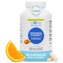 Core Med Science Liposomální Vitamin C 1000mg, 60 Kapsle - Non- GMO přírodní Liposomální vitamín C dodatek, který podporuje zdravou pleť - imunitní systém Booster pro dospělé, podporuje kolagen Formation