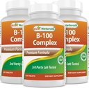 Nejlepší Naturals B 100 Complex 120 Tablet (B Complex Vitamíny) (120 Počet (balení po 3))