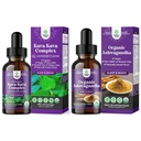 Bundle of Potent Liquid Kava Kava Kaps Downs s Kavalactones for Better Sleep and USDA Organic Ashwagandha Liquid Drops - Ashwagandha Root Extract for Stress and Mood Support for Dospělí