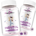 Inositol Gummies Myo- Inositol & D- Chiro Inositol Ideální 40: 1 Ratio Inositol Dodatek s Omega33 Vitamin D3 Podporuje zdravé Ovulační cyklus Regularita Grape Flavor 2 Balky