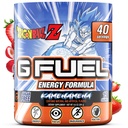 G Fuel Dragon Ball Z Energy Drink Powder, Pre Workout Caffeine Mix for Gaming, Cukr Free Focus Amino, Vitamin + Antioxidanty, 9.8oz (Strawberry Lychee, 40 Služeb)