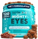 Mighty Paw Waggables Eyes (Made in USA) 124; Tear Stain Chews for Dogs. Vision and Tear Stain Support Supplements for Dogs. Lutein dodatek. Mazání očí, imunitní podpora (120 Ct)