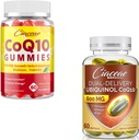 Ubiquinol CoQ10 600 MG 60 Softgels Bundle s CoQ10 Gummies 400 MG 60 Počet