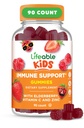 Živé děti Imunitní podpora gumy 124; Elderberry Vitamin C a zink 124; Velký Ochutnávání Imunitní Supplement Elderberry Gummies pro děti 124; Dětské Elderberry Gummies pro chlapce, Dívky 124; 90 Gumy