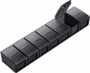 Extra Velký Pořadatel pilulek Týdenní, KAPENS Denní Pouzdro Box Velká Kapacita Compartments, 7 Den Pill Nádoby na léky doplňky Vitamin Fish Oil, Černá