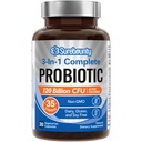 Probiotika 120 miliard CFU, Probiotika pro muže a ženy, Prebiotika + Digestivní Enzymy, Nejvyšší potence, 3- in-1 Kompletní Probiotika, Digestive Support, 30 Caps