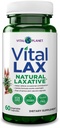 Vital Planet - Vital Lax Natural Laxative Cleanse dodatek pro příležitostnou zácpu, s hydroxidem hořečnatým, Slippery Elm, Aloe, a Triphala na podporu Bowel Regularity 60 Kapsle