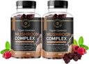 Houbové žlaby 124; 10 Houbový doplněk 124; 2 balení 124; Turecko Tail, Chaga, Reishi, Cordyceps & Lions Mane organické houby extracts, nootropic Brain Booster for Focus, Paměť, Clarity, Energy IR 124; 120ct