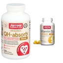 Jarrow Dispersas QH- Absorb 100 mg Max Absorpce - CoQ10 Ubiquinol & Vitamin D3 62, 5 mcg (2 500 IU) - 100 Servingů (Softgels)