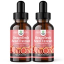 GSE Grapefruit Seed Extract Liquid - One Drop Daily - Super Koncentrované Grape Seed Extract Liquid Drops Bohaté na bioflavonoidy a polyfenoly pro Gut Health & Immunal Support - 2 Pack Bundle - 120 dní