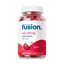 Bariatrické Fusion Železo Dodatek pro ženy Anémie 124; Žvýkací železo s vitaminem C 124; Třešňové ochucené měkké žvýkání 124; Gentle na žaludek Ferrous Fumarate pro ženy a muže 124; Gluten zdarma 124; 60 Počet