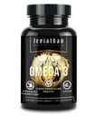 Leviathan Fish Oil Omega 3 Kapsle 124; Premium Norské Omega 3 Fish Oil for Heart, Brain, & Imunity Support Oil 124; Superior Absorpce Triple Strength Fish Oil Supplementary - Volné formuláře EPA & DHA
