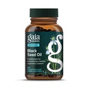Gaia Byliny Black Seed Oil - Cold- Pressed Kapsle pro Lung, Respirační, a antioxidant Support - s organickým Nigella Seed Oil - Bylinný dodatek - 60 Vegan Tekuté fyto- Kapsle (30- Day Supply)