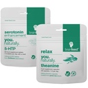 Serotonin Supplementary & Natural l theanine Capsules 124; Serotonin Mood Support & Stress Relief Supplementary 124; 5HTP 100mg + 250mg L theanine Capsules 124; 2 Měsíční dodávky 124; Vegan