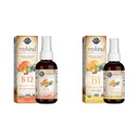 Zahrada života Organics B12 Vitamin - Celé jídlo B-12 pro metabolismus a energii a vitamín D3 Liquid 1000 IU per Spray
