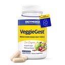 Enzymedica, VeggieGest, Dědičné Enzymy, Podporuje příležitostný plyn & Bloating Relief z High Fiber Strava, pro Vegan & Vegetariánské diety, Enzyme Blend pro stravovací zdraví, 60 Počet