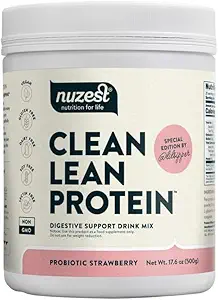 Nuzest Bethany 's Pantry Digestive Support Protein - Probiotika pro trávicí zdraví - Jahoda - Čistý Lean Protein - Premium Vegan Pea Protein Powder - Plant based - 20 Servings, 1.1 lb