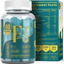 Biotin Gummies - Vlasy Kůže a nehty Vitamíny pro muže a ženy, Vegan Vitamin B7, Podporuje růst vlasů a silnější nehty, 30 Den Dodávka - Blueberry-60 Počítá