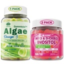 LILICARE Bundle: Vegan Omega 3 dodatek Gummies & Inositol Gummies Ideal 40: 1 Poměr Myo & D-Chiro Inositol