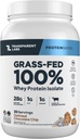 Transparentní Labs Grass- Fed syrovátkový izolát - přirozeně ochucený, gluten zdarma syrovátkový protein prášek s 28g bílkovin per Serving & 9 aminokyseliny - 30 Podání, Ovesná mouka Chocolate Chip Cookie