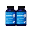 Doplněk VitaMedica Bromelain & Quercetin - 500 mg Bromelain 250mg Quercetin - 2400 GDU pro imunitu, společnou podporu, zánět a svalovou obnovu - 60 Veganských kapslí - 30 Služeb (2 balení)