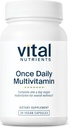Vital Nutrients Jednou denně Multivitamin 124; Vegan Multi pro ženy & Muži 124; Alergen- Free Ibrahim 124; 19 Essential Vitamíny + Antioxidanty pro oční a srdeční zdraví 124; Gluten, Dairy & Soy- Free Ibrahim 124; 30 Kapsle