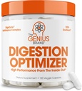 The Genius Brand Genius Digestion Optimizer - Dědičný dodatek pro Gut Health & Imunity Support - No Proprietal Blends - Vegan, Non- GMO & Gluten- Free - 135 Veggie Kapsle