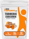 Bulksumpments.com Kurkumový extrakt prášek - z kurkumy kořene, Kurkumin doplňky, Kurkumin prášek - Gluten zdarma, 1g per Serving, 50g (1.8 oz) (balení po 1)